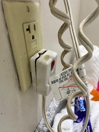 Broken, exploded hair dryer.