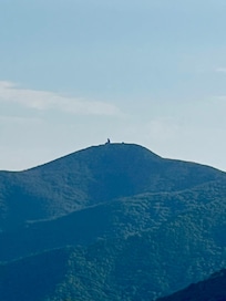 Brasstown Bald as viewed from the back porch.