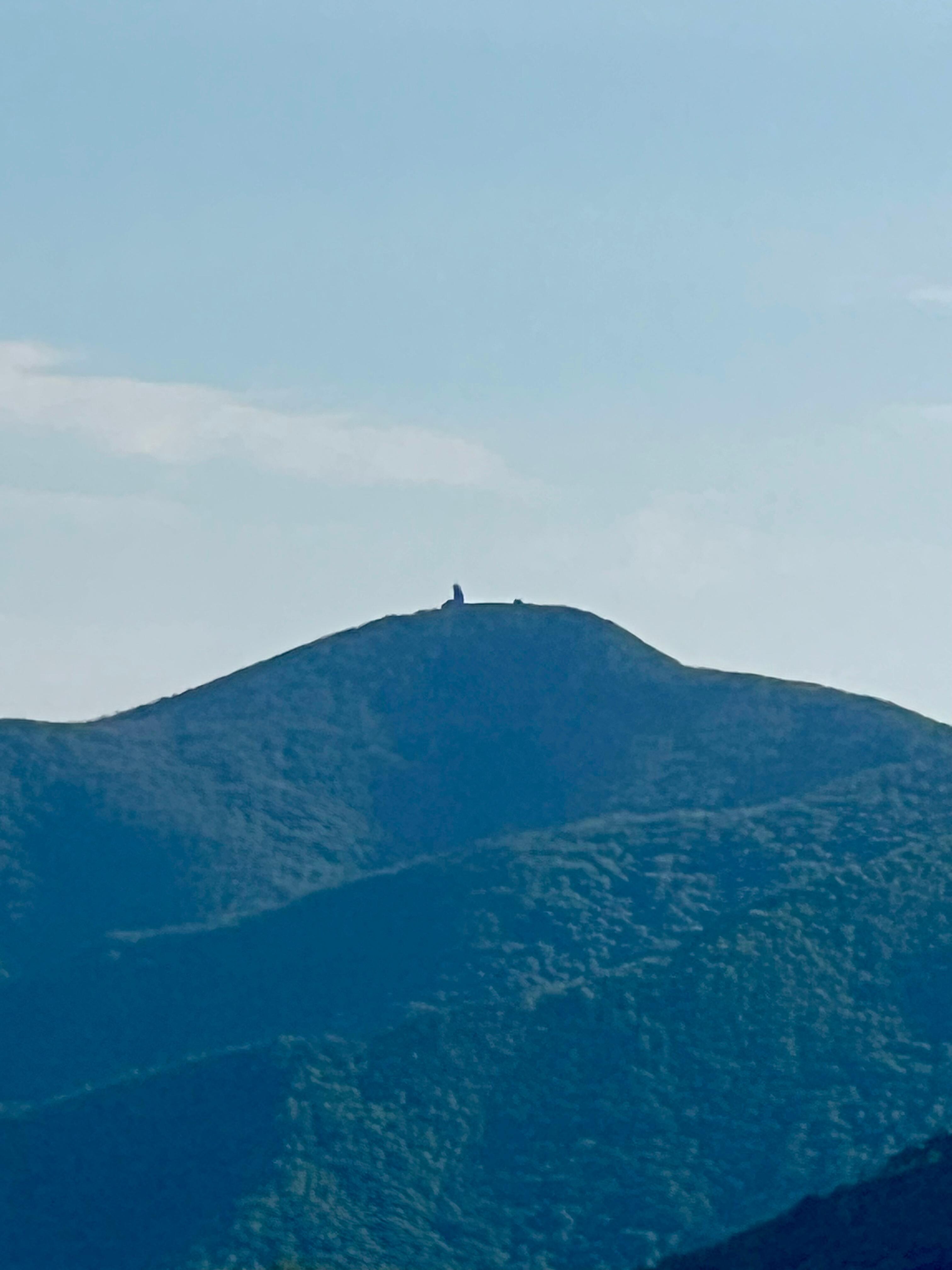 Brasstown Bald as viewed from the back porch. 