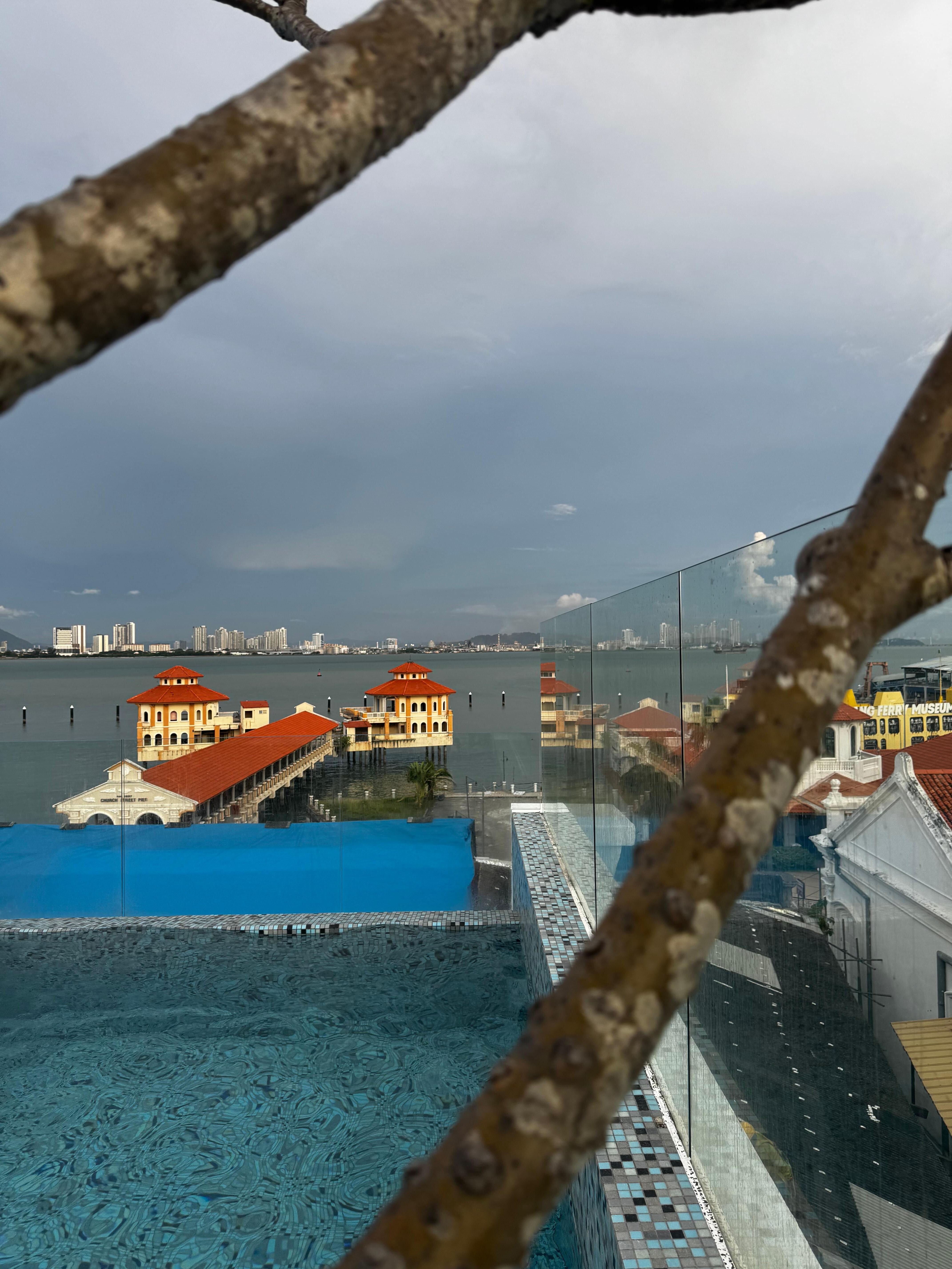 View from pool area