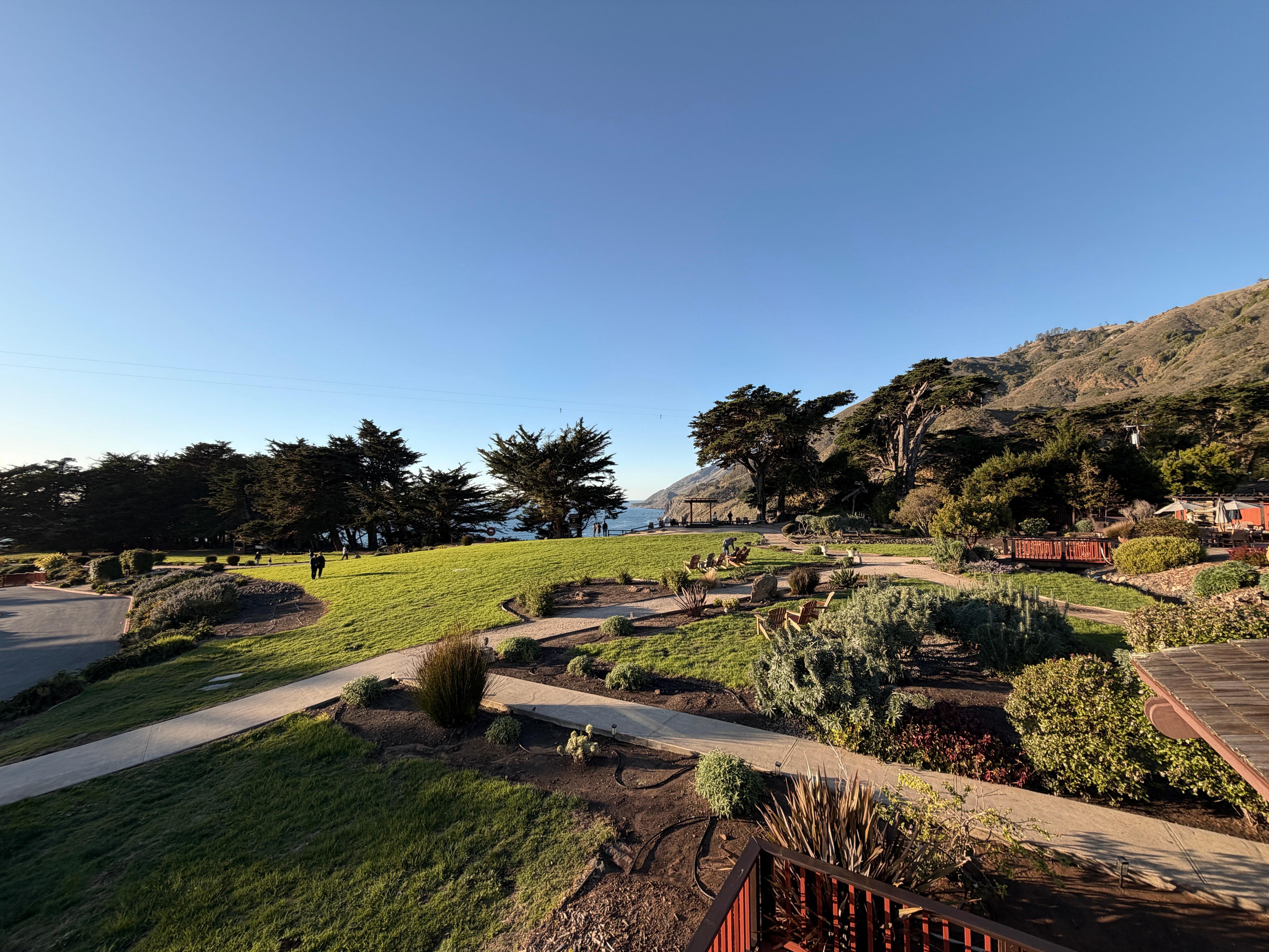 View from the hotel room balcony.