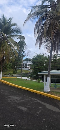 My husband took this picture of the Ohio House from the beach access parking lot across the street from it.