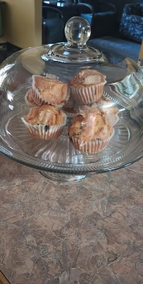 Fresh blueberry muffins