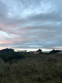 View back to the house from the dunes
