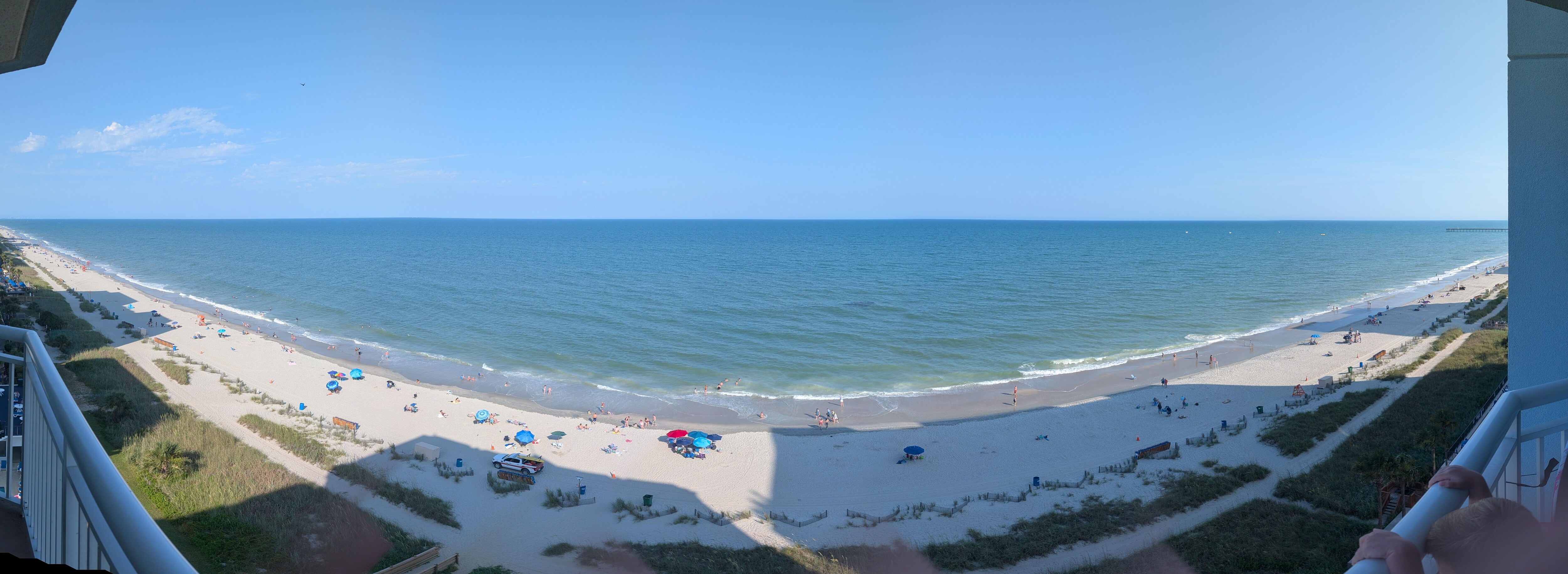 Great view of the beach and ocean from the 9th floor main balcony.