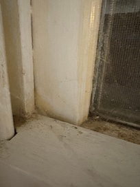 Window sill dirt