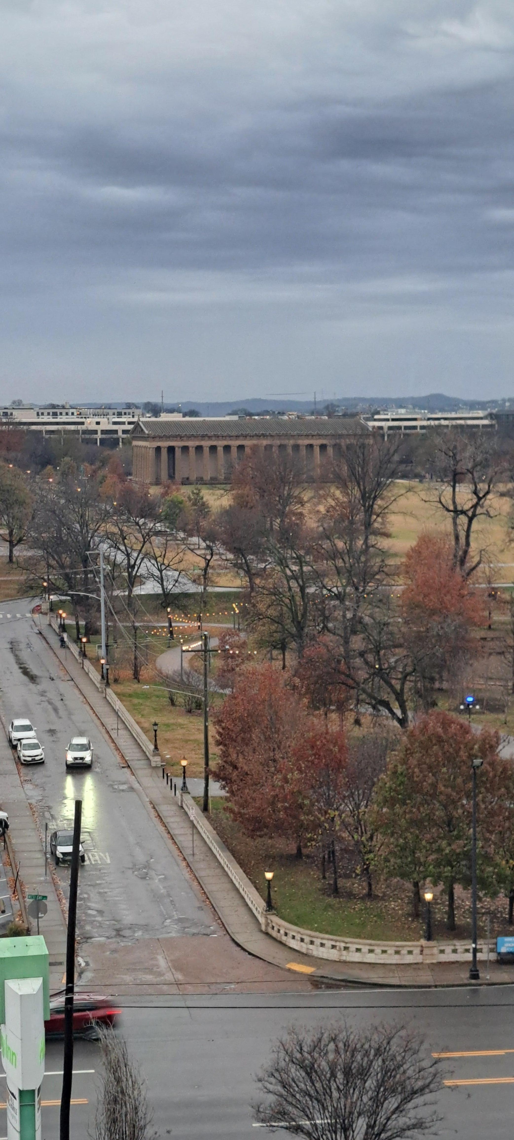 Views from hotel balcony 