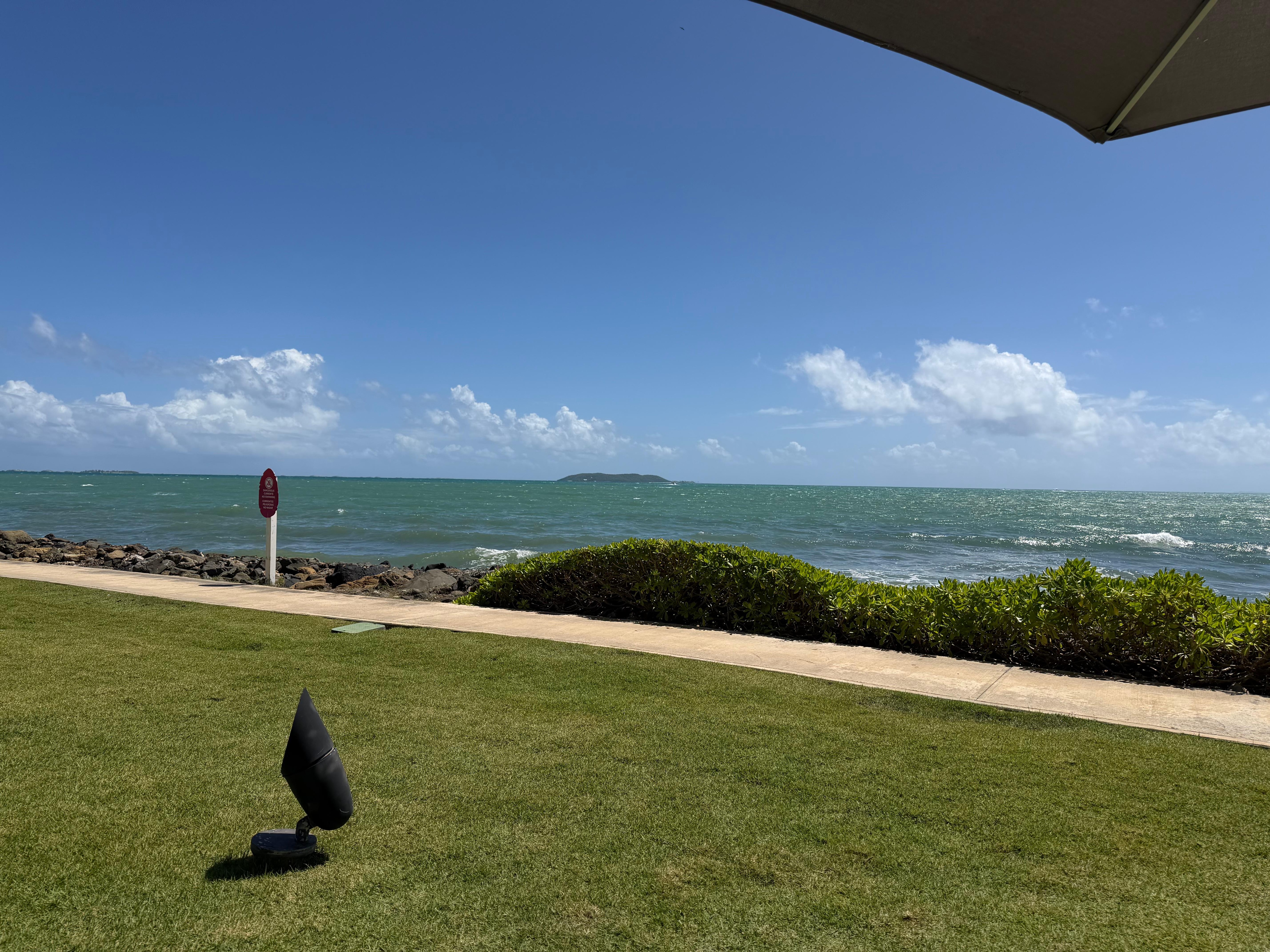 Photo form the water park side. 