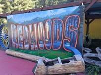 Just up the road from Motel.