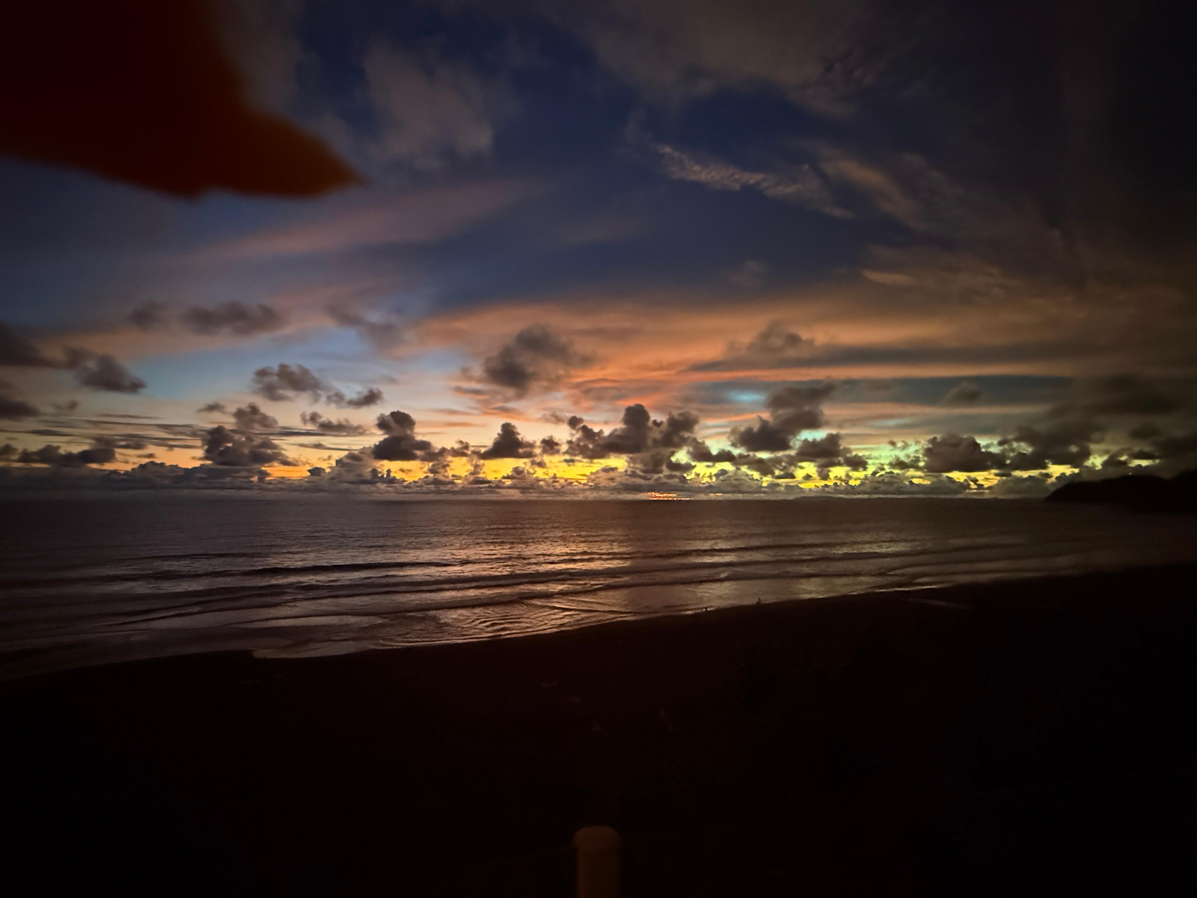 Beautiful sunset off patio 