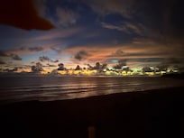 Beautiful sunset off patio