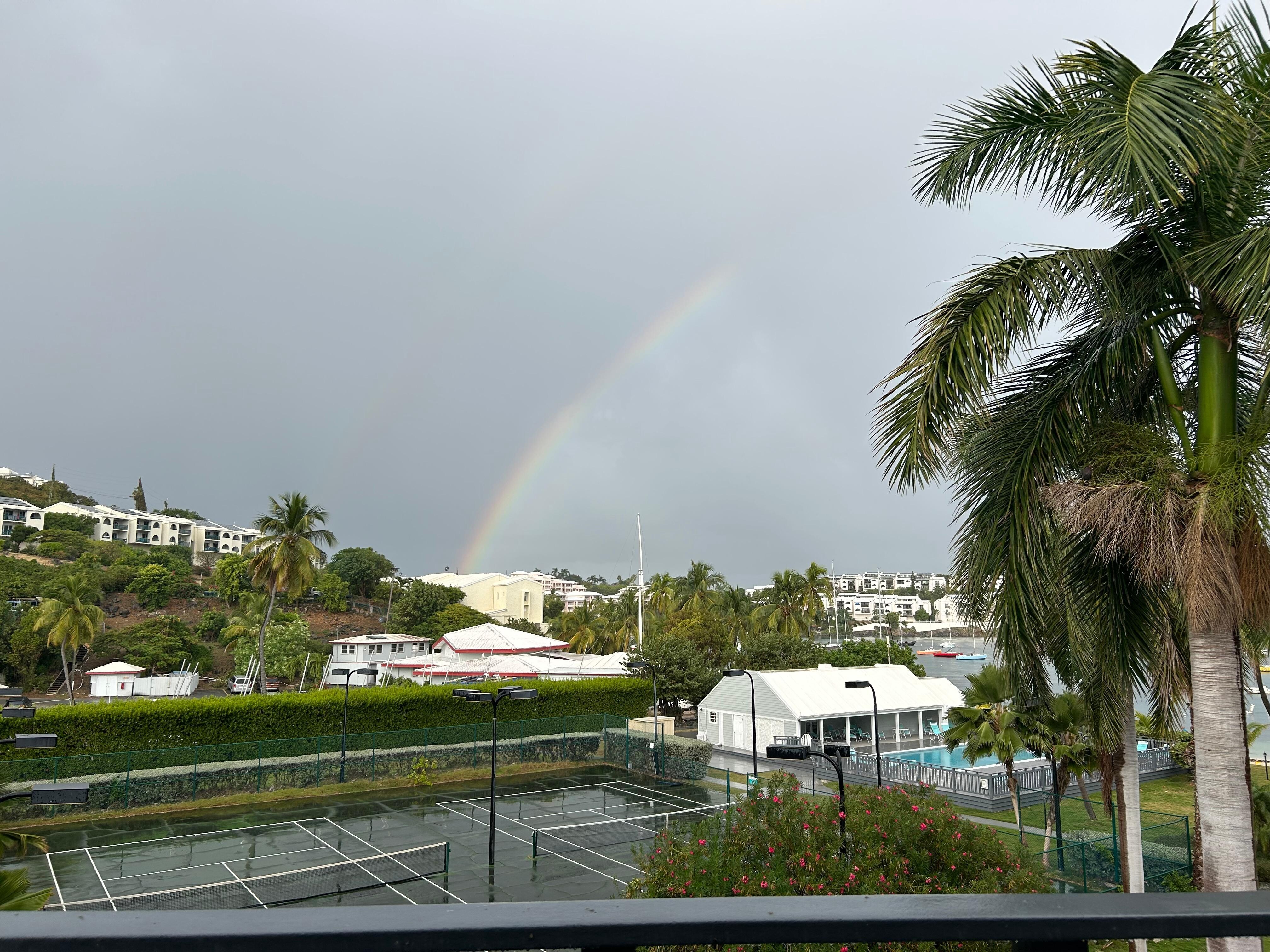 Rainbow from balcony