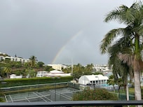 Rainbow from balcony