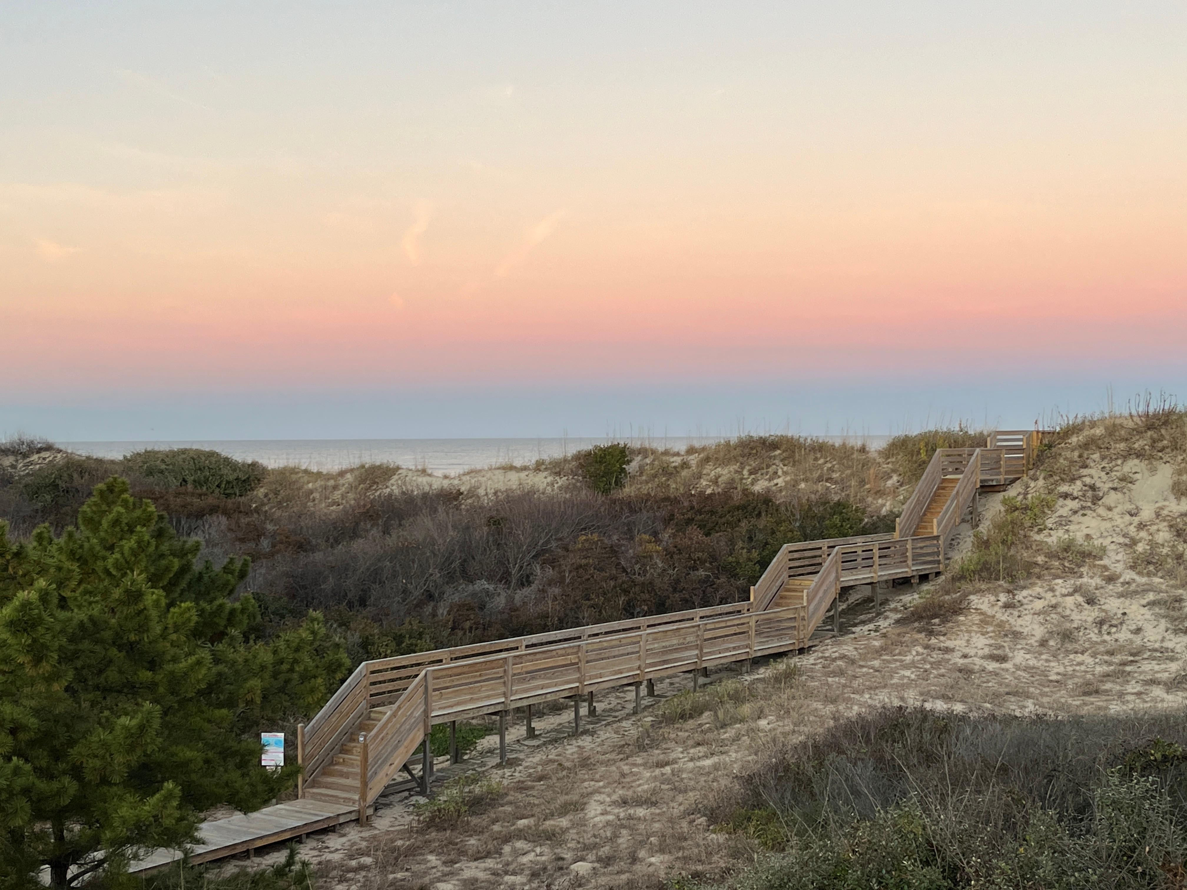 View from the upper deck. 