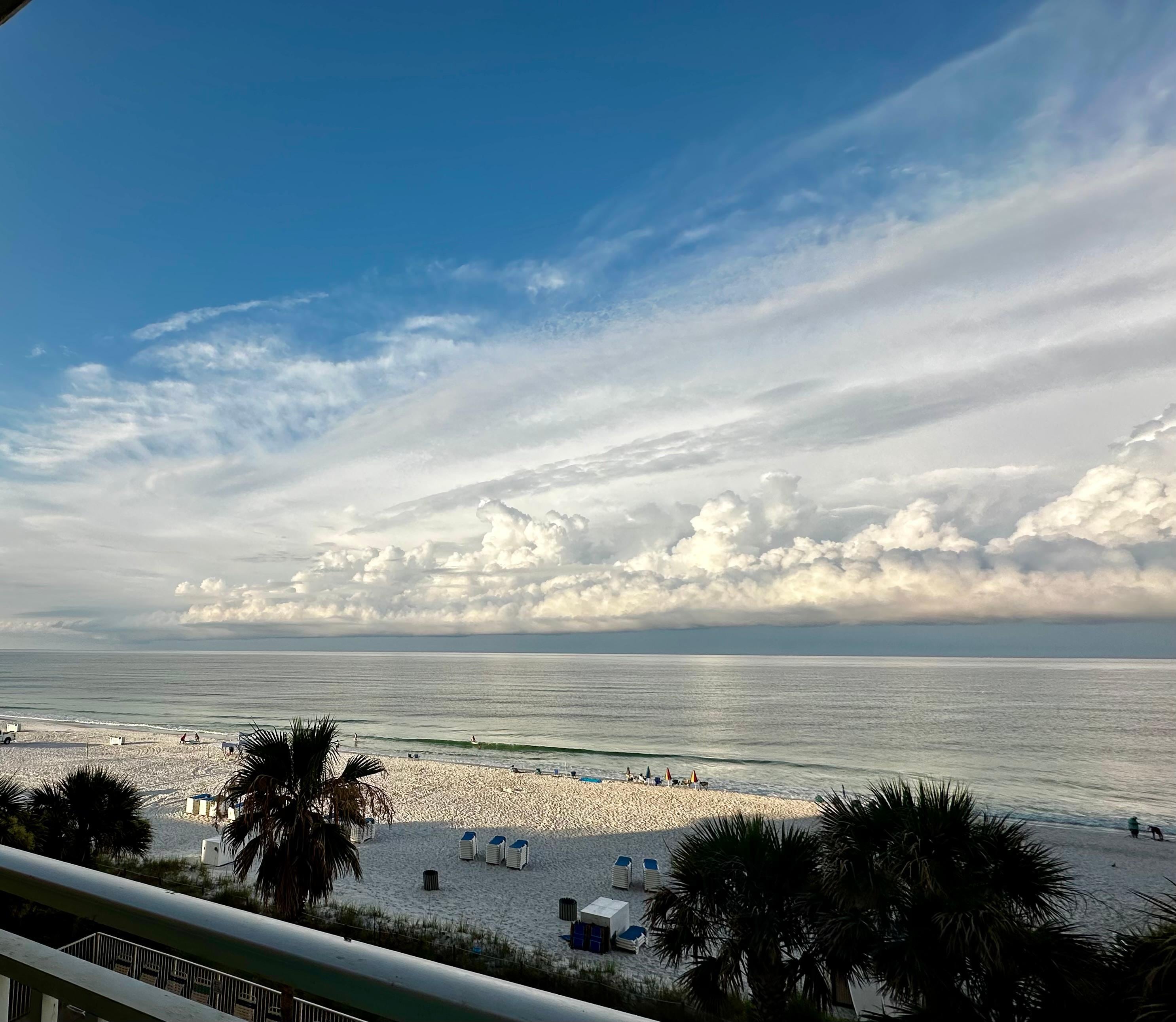 Beautiful blue skies looking to the east one morning.