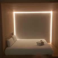 Comfy bed in Cocoon room. Air-conditioning was perfect. 4th floor room which was nice and quiet.