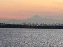 The view from my window. It’s a little hard to see but that’s Mt Fugi in the distance