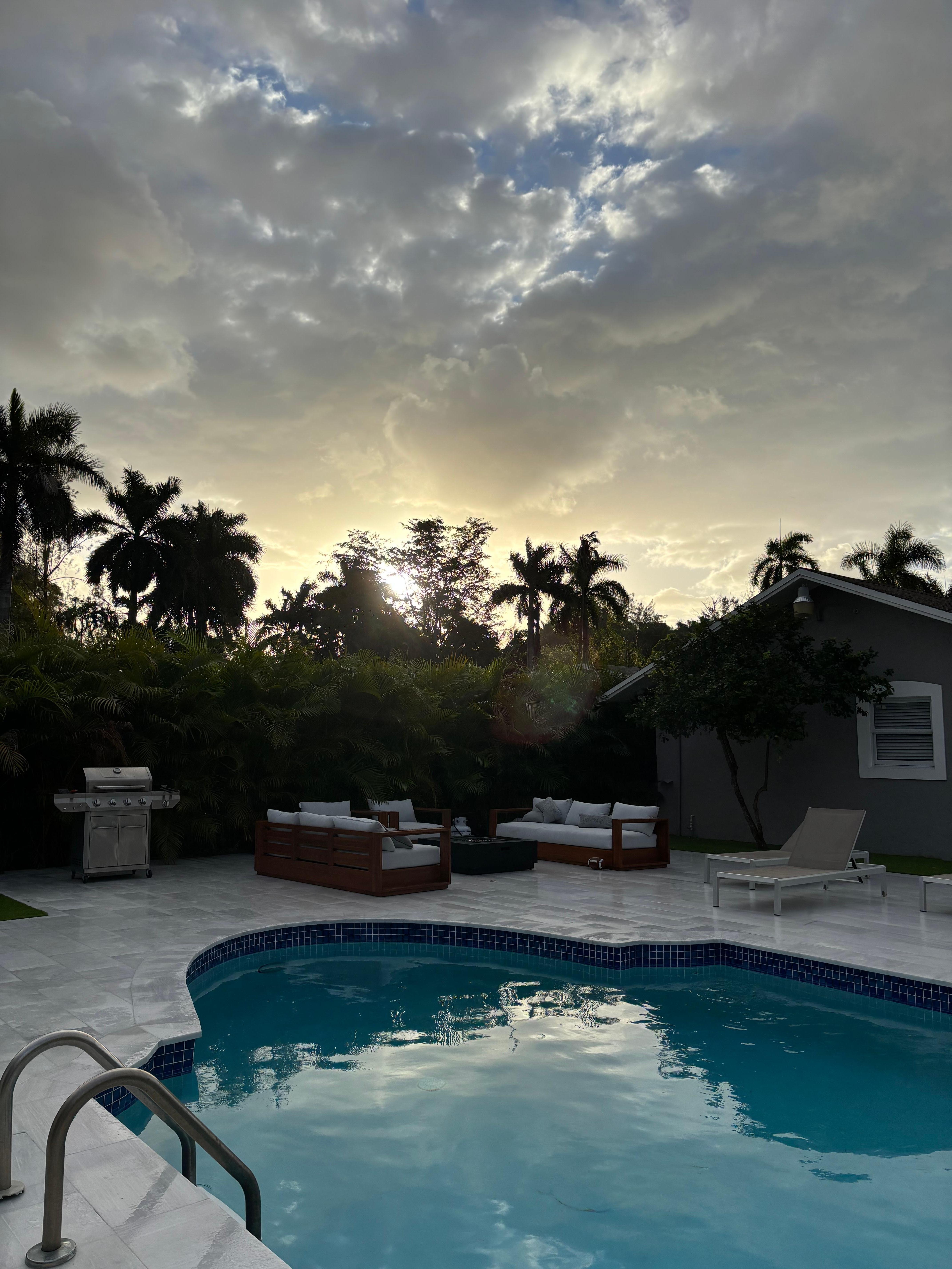 The backyard and pool did not disappoint!