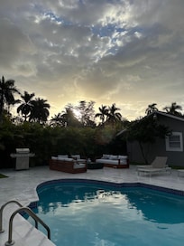 The backyard and pool did not disappoint!