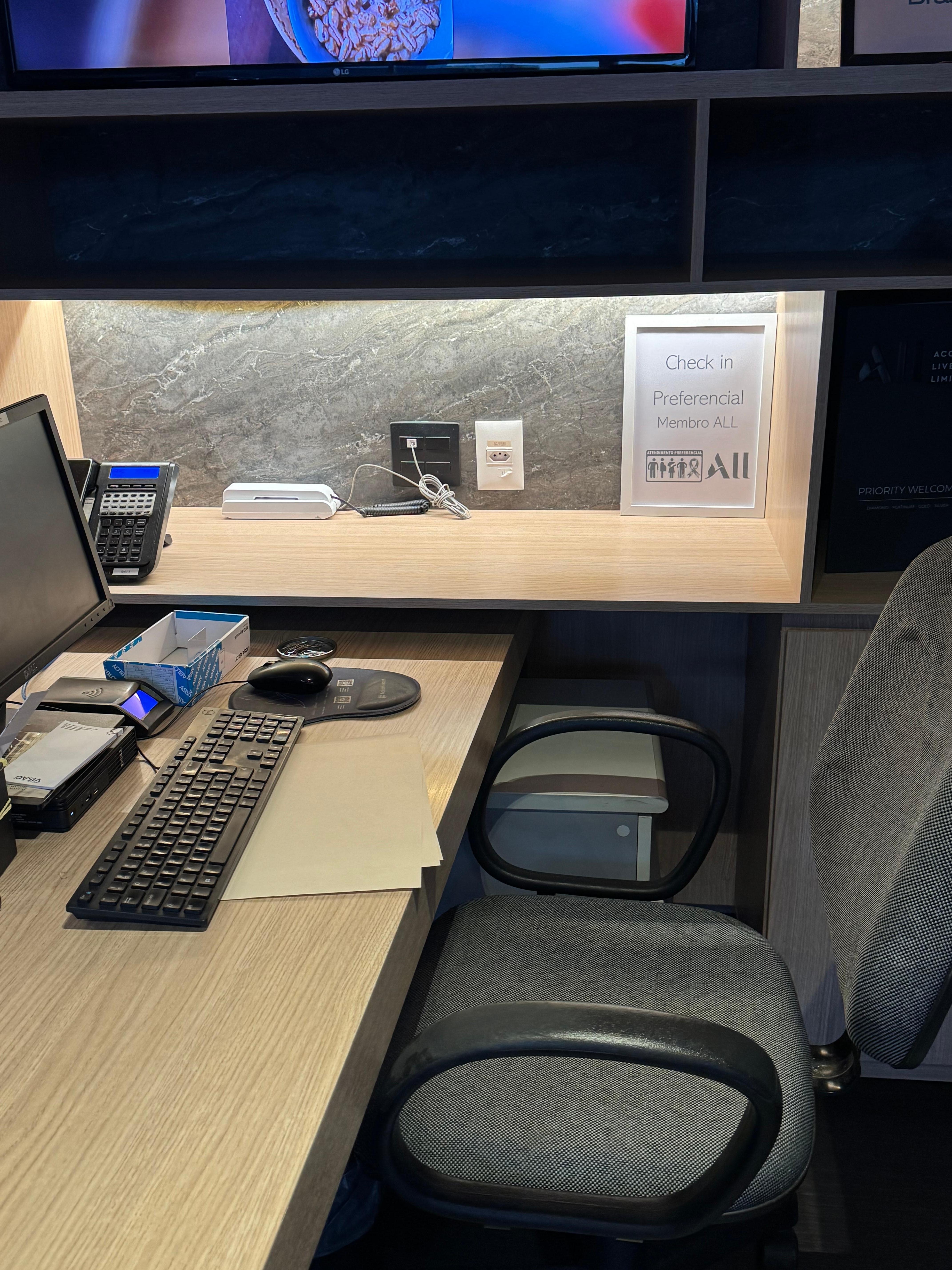 Nem o checkin preferencial estava sendo realizado