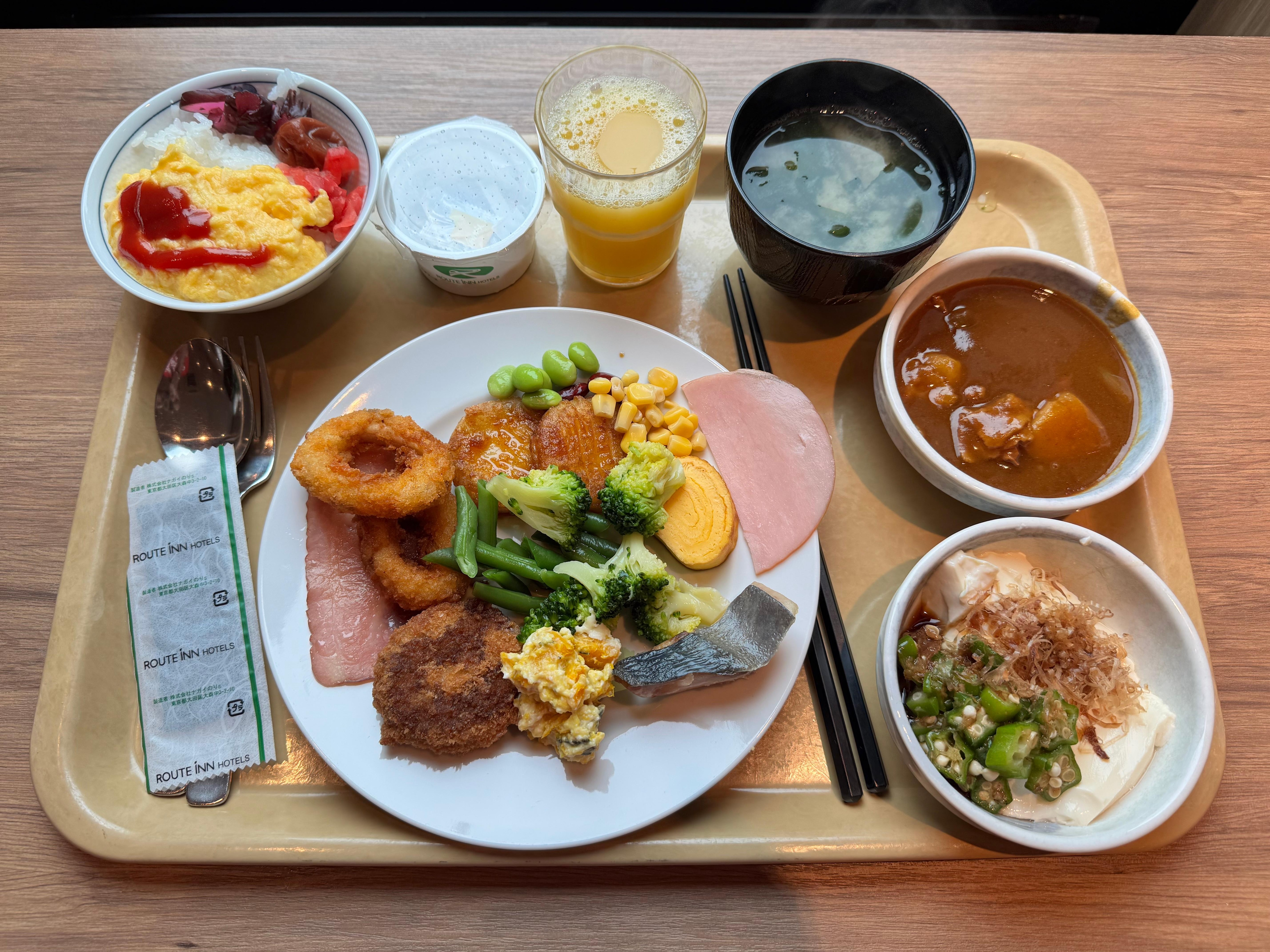 Delicious breakfast buffet