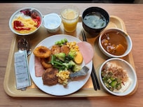 Delicious breakfast buffet