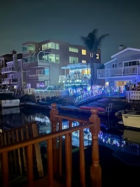Nighttime on the dock.