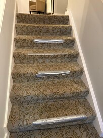 Stairs access to all rooms in outer block