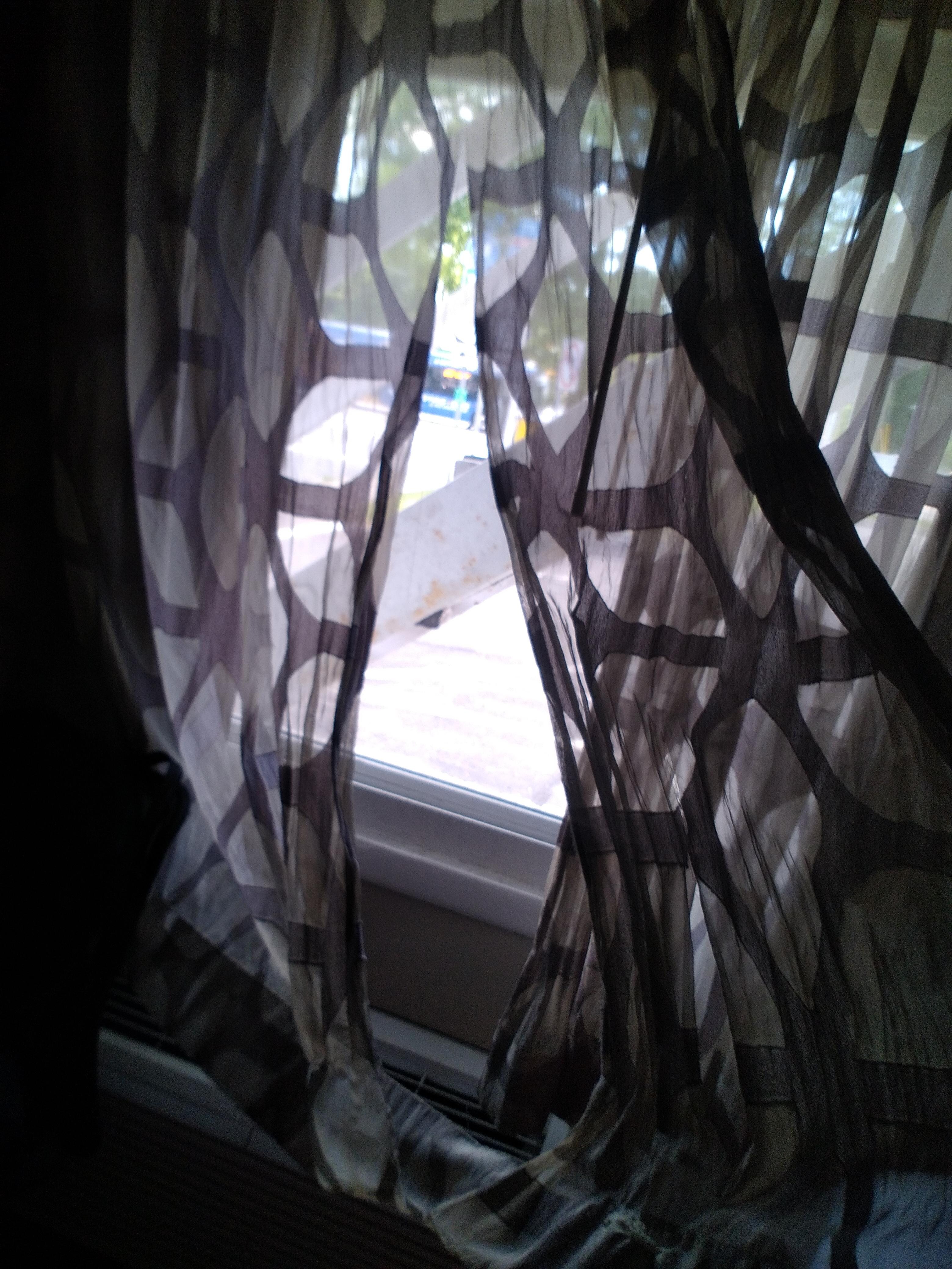 Shredded curtains