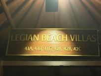 Our pathway sign to our villa.