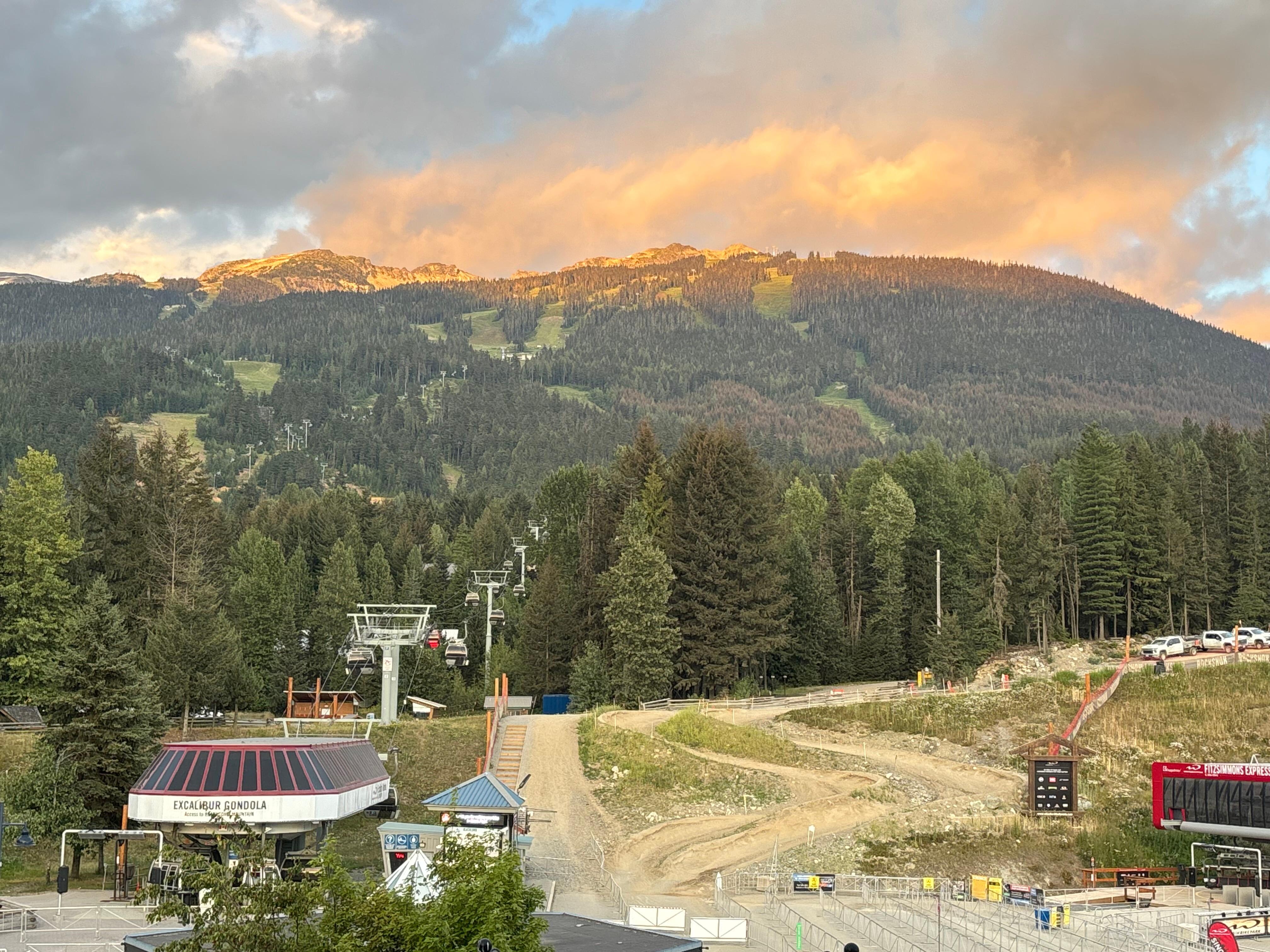 The view from the balcony. 