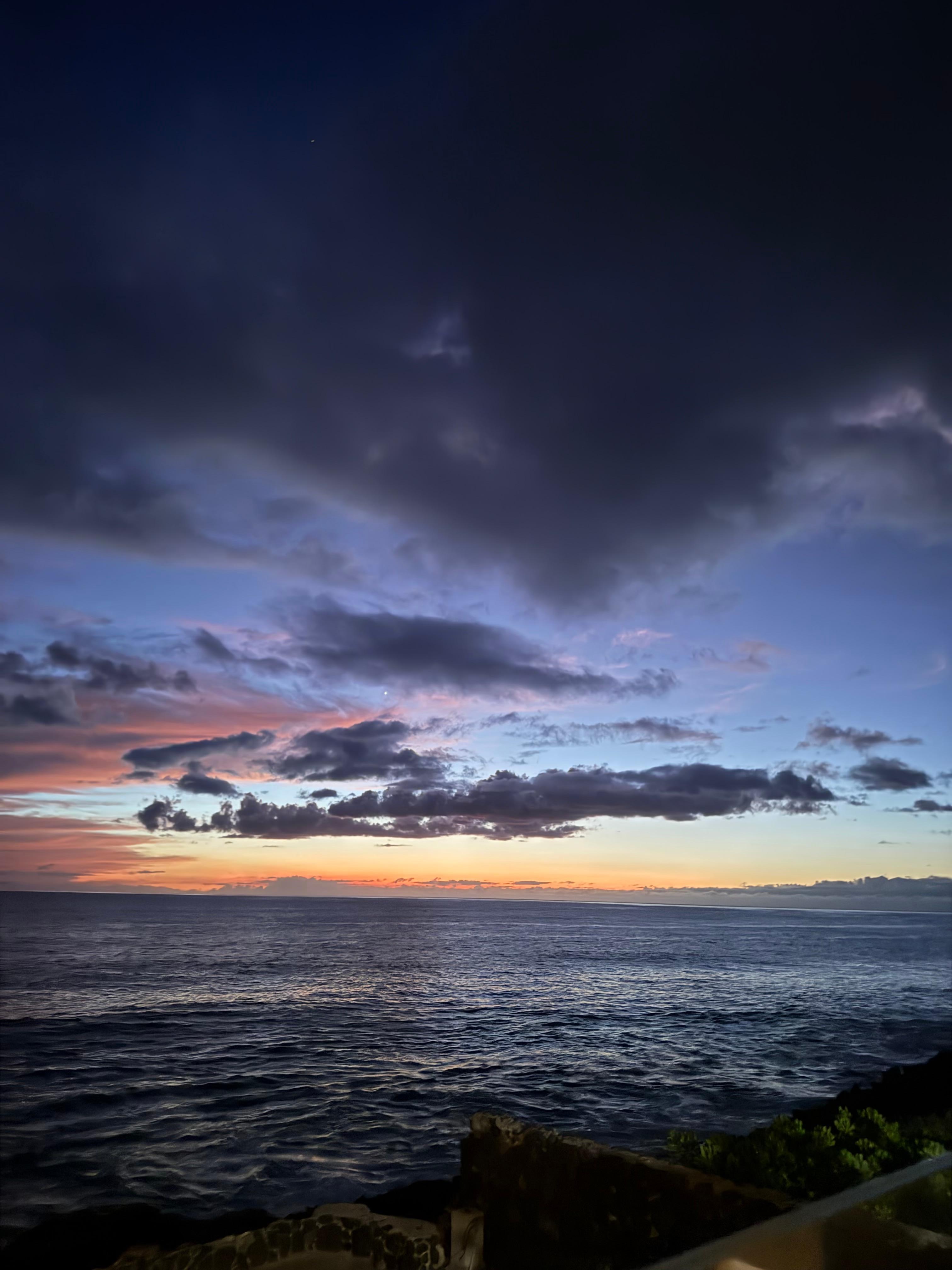 A beautiful sunset from the house