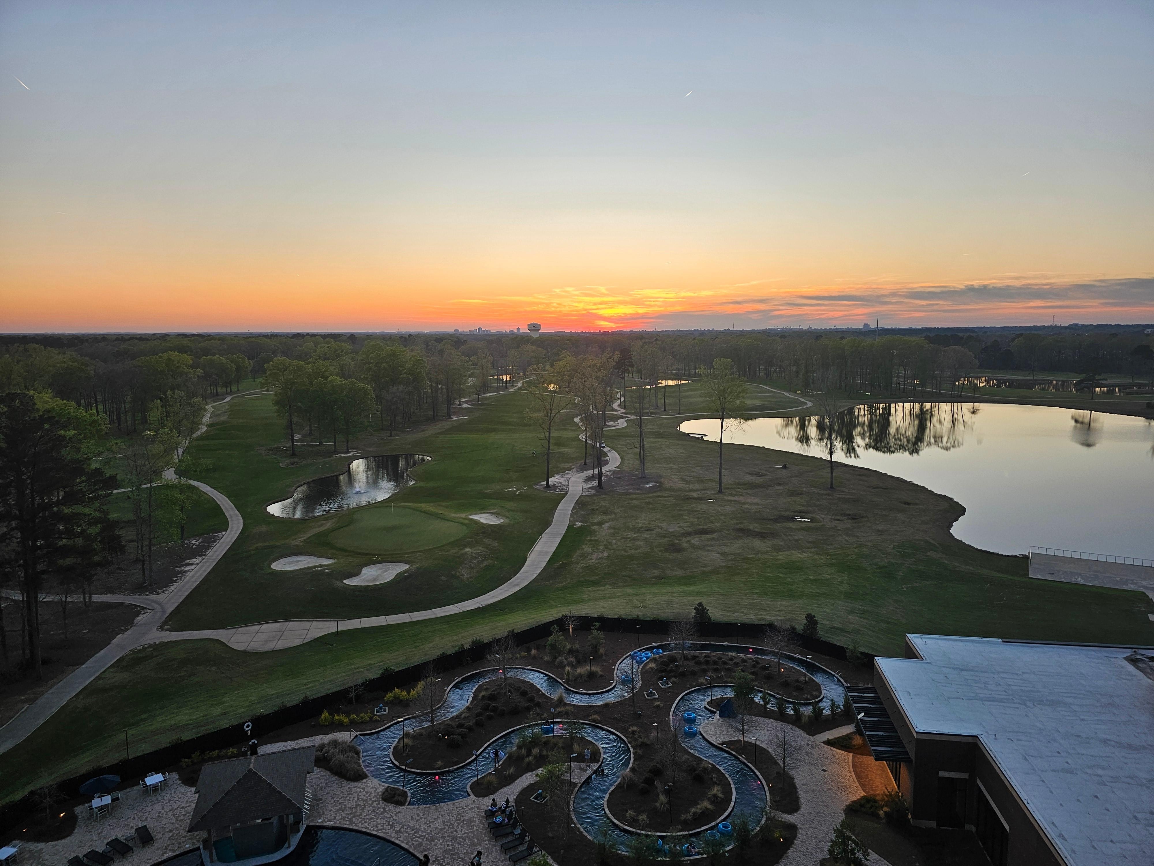 View and sunset from RT. 