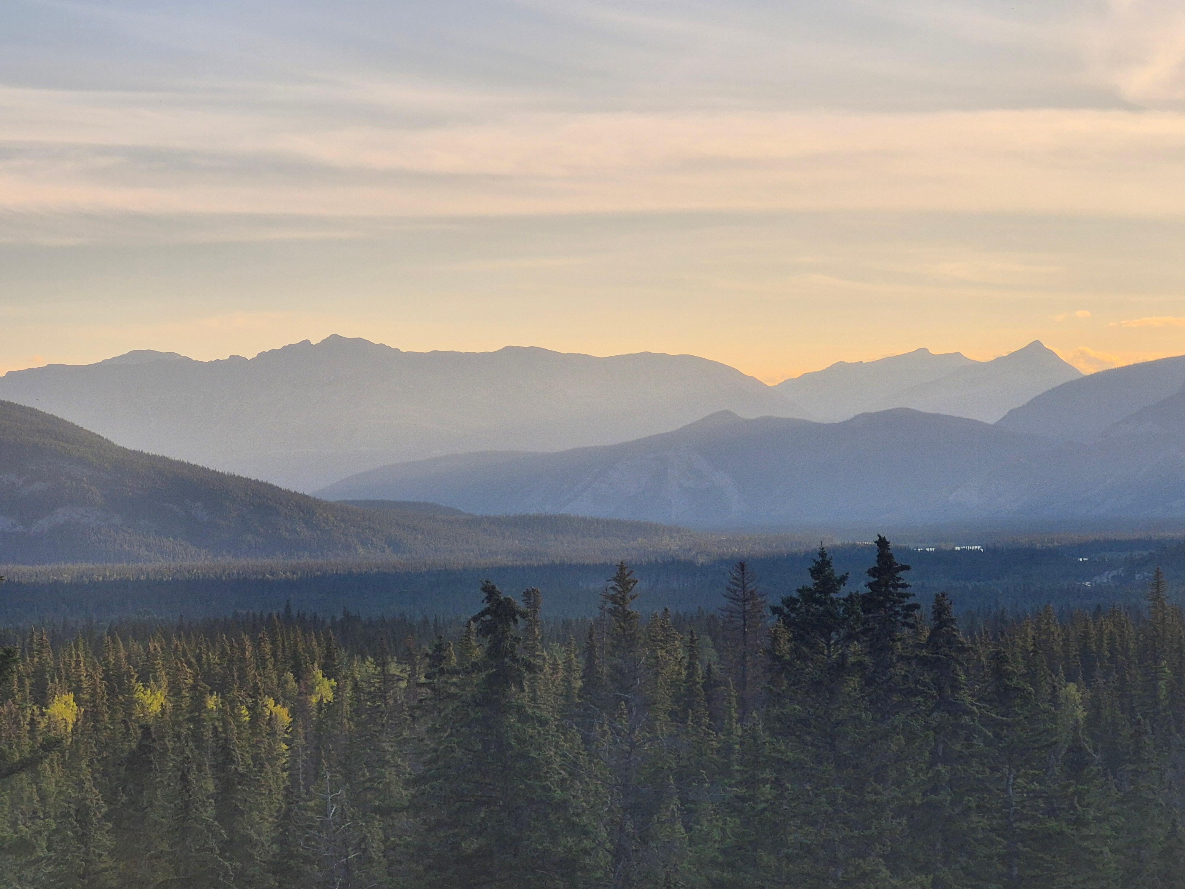 View from deck and rooms with mountain views. 