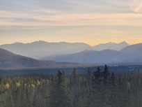 View from deck and rooms with mountain views.