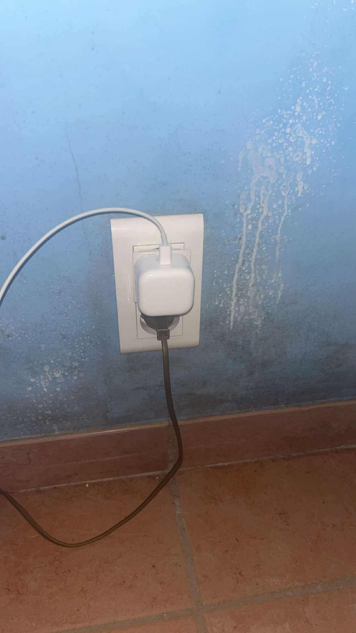 Stains and damp on walls