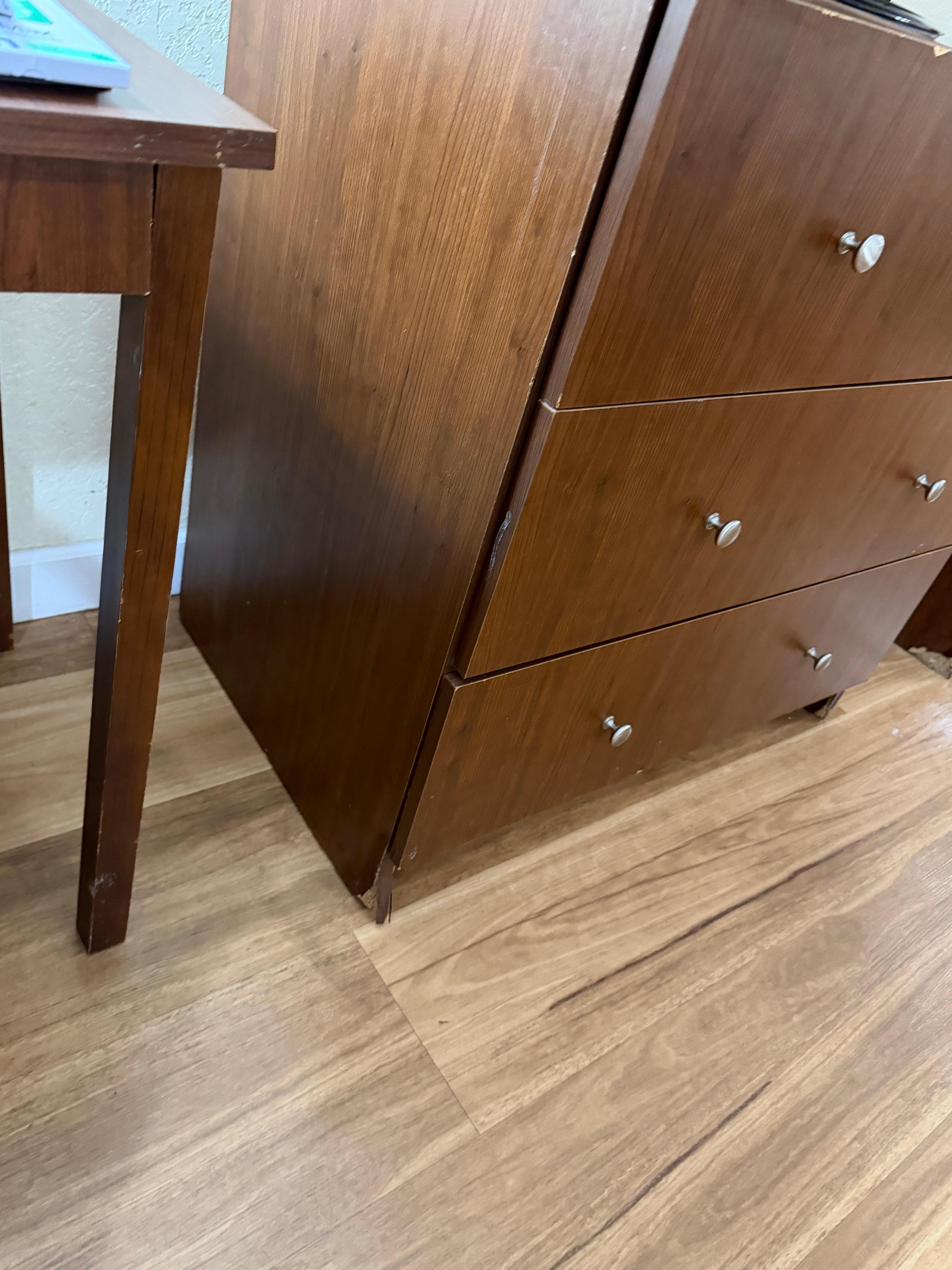 Furniture literally peeling apart. 