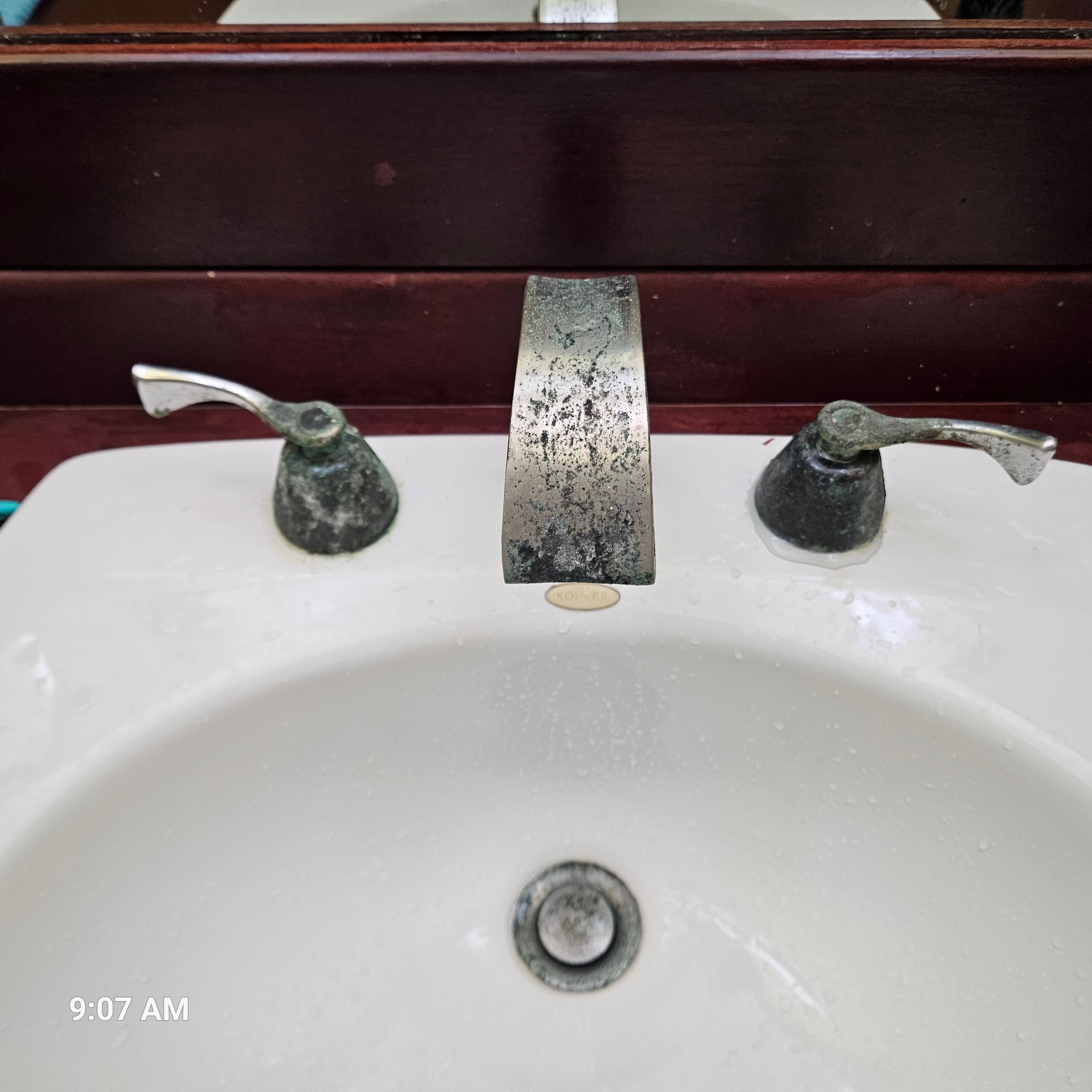 Corroded Bathroom fixtures