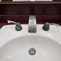 Corroded Bathroom fixtures