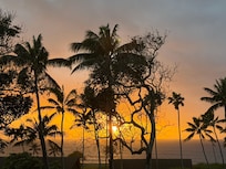 sunset from the lanai