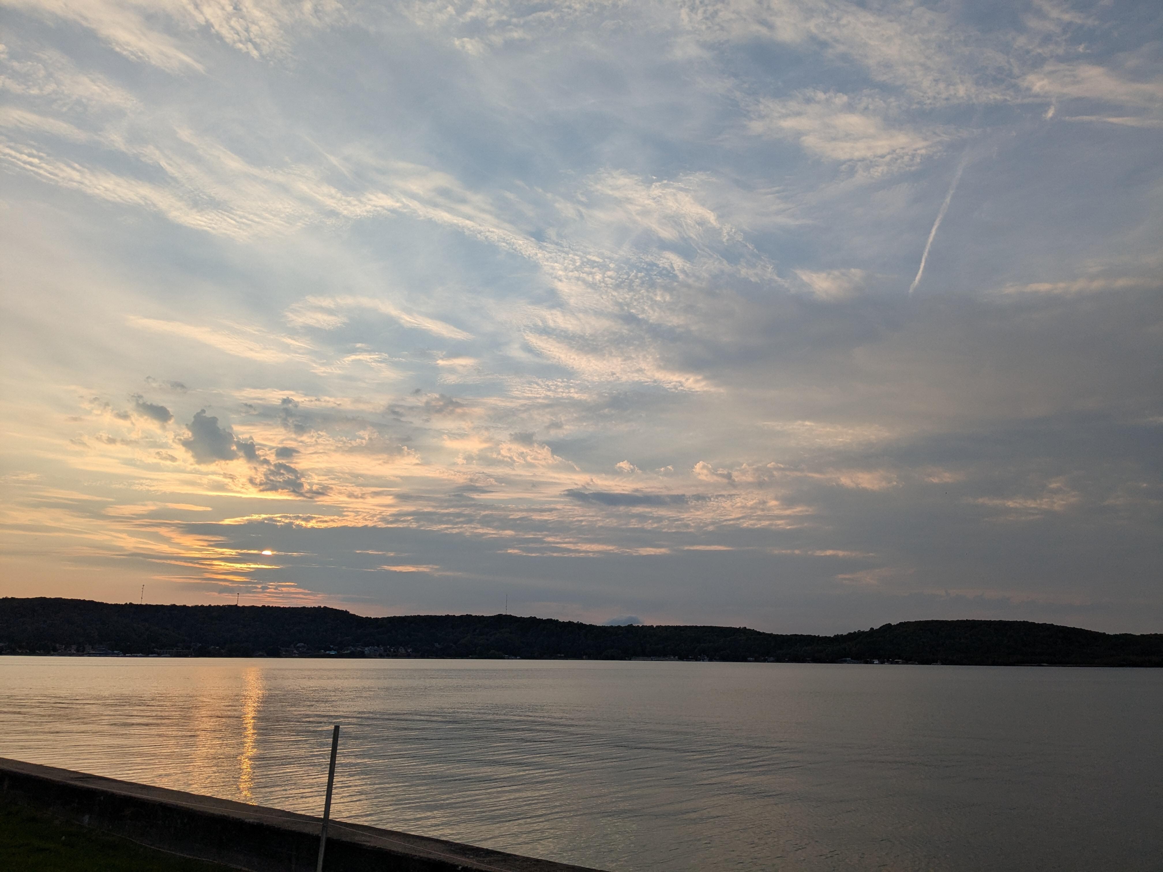 Pretty sunset on the bay.