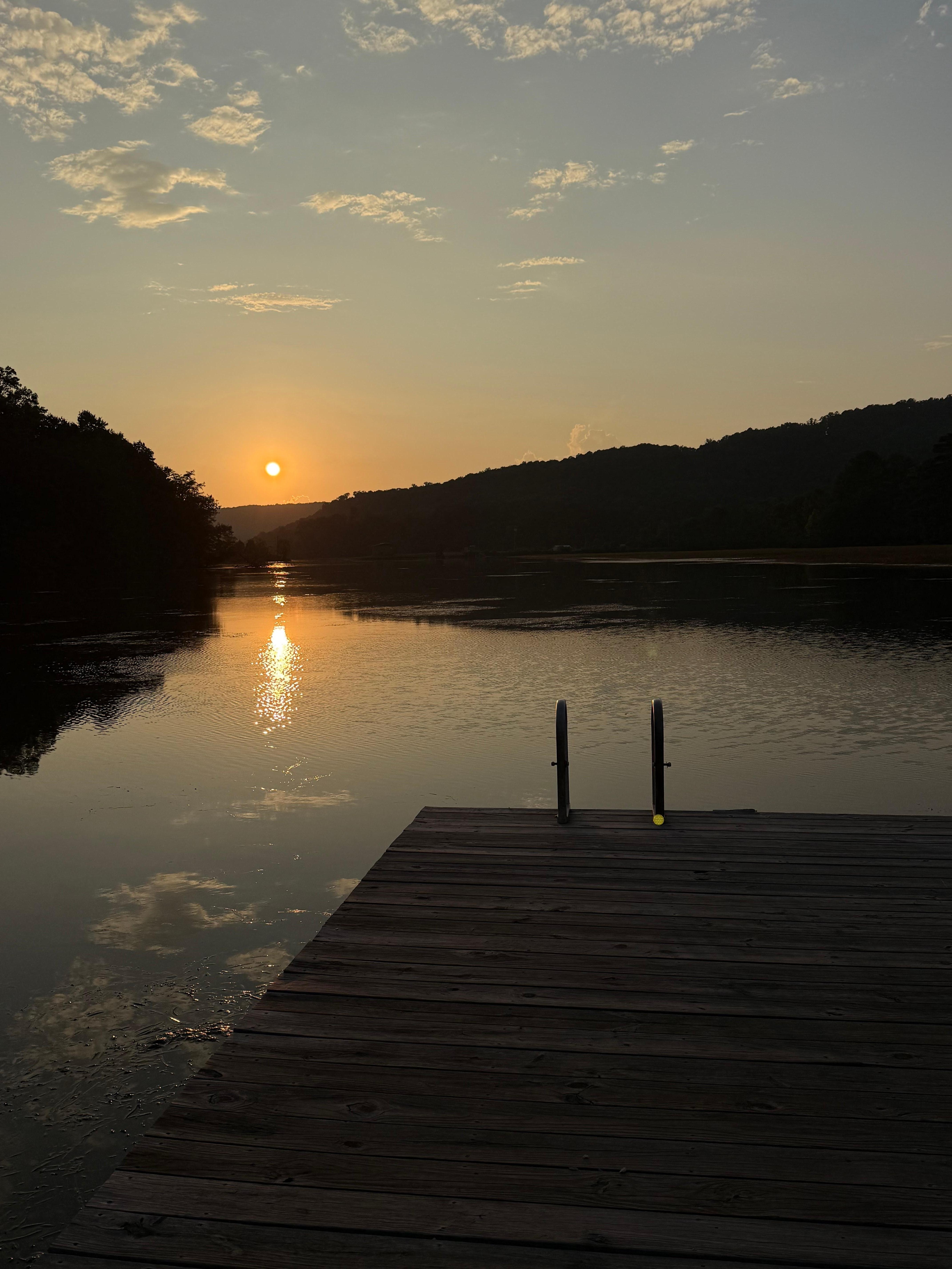Sunset on the dock