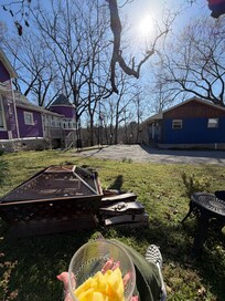 Morning breakfast in the garden area.