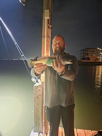 Speckled trout caught off the pier