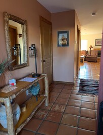 The floors are very worn, but the unit was furnished nicely and comfortably!