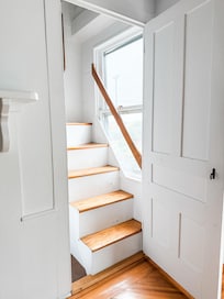Charming original details in this little staircase.