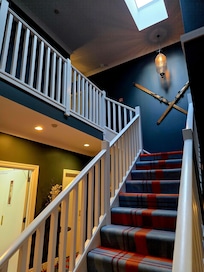 Stairs to rooms