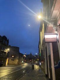 Early morning view of entrance
