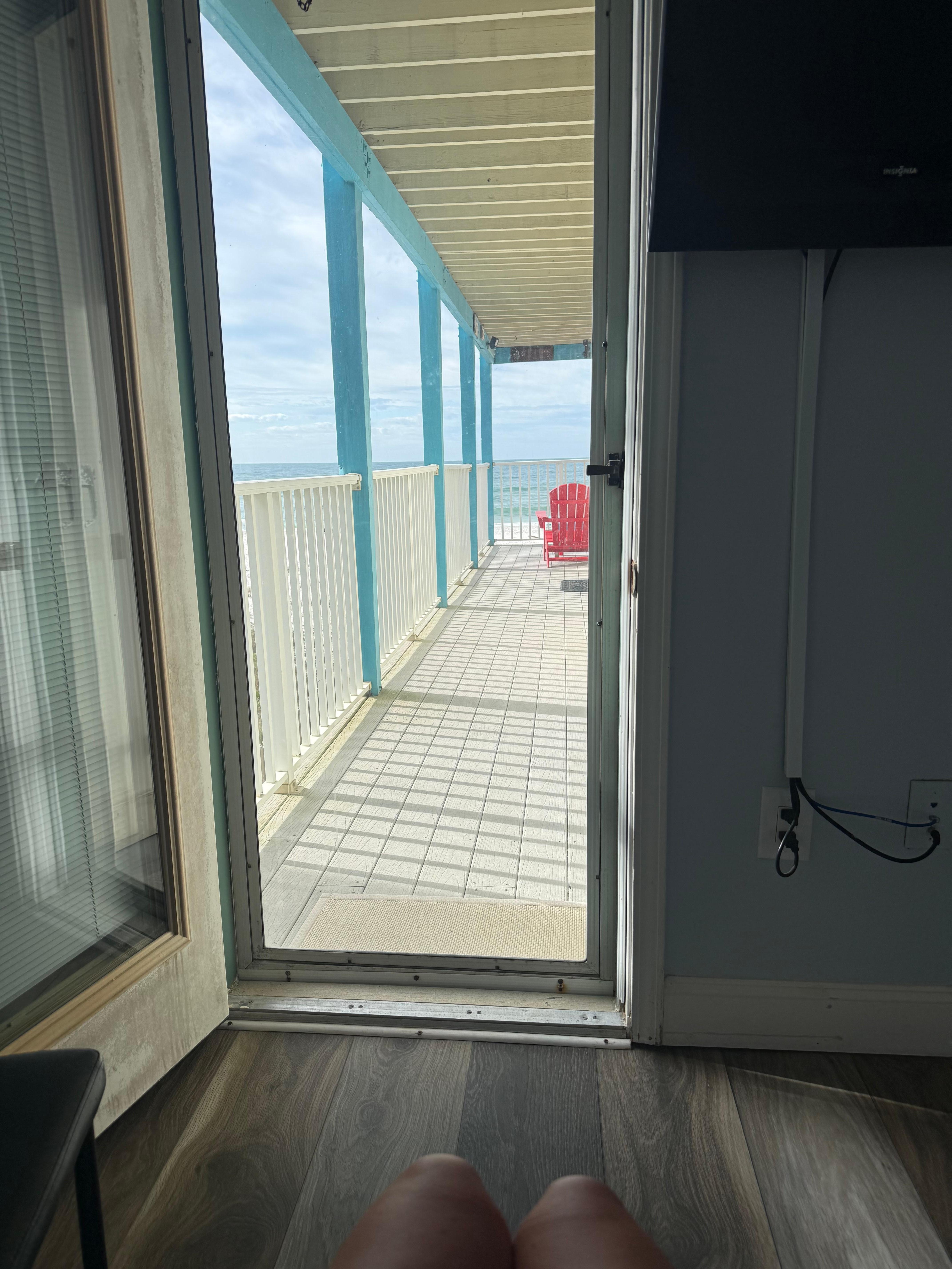 Door/View from master bedroom 