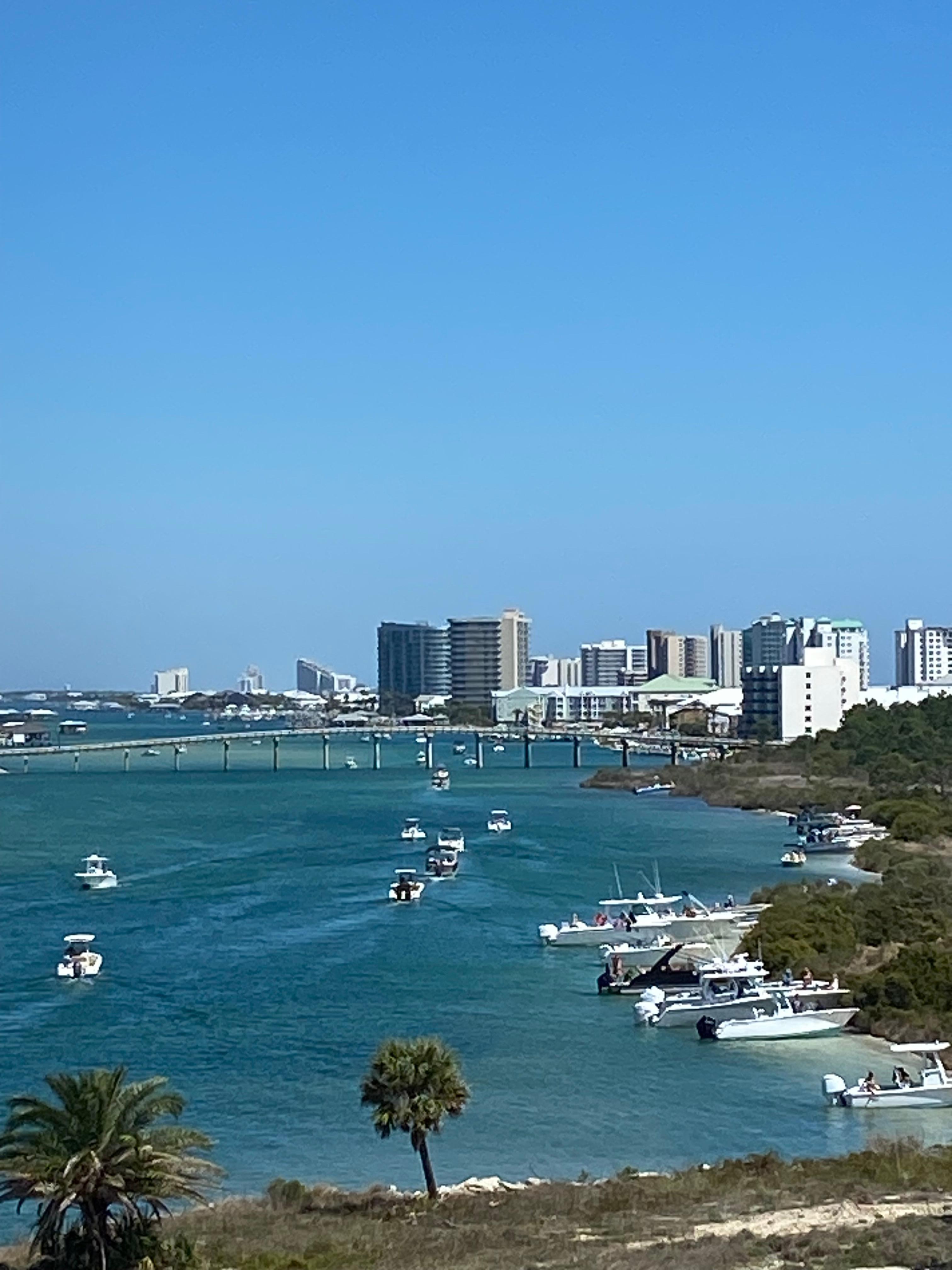 To the left from our balcony. 